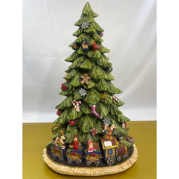 Vintage Christmas Tree Light Up Ceramic Holiday Decor 18'' Tall -Tested & Works! - Picture 1 of 12
